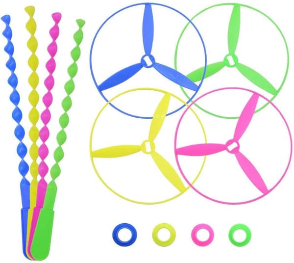 Bambus Dragonfly Push Frisbee Træk Frisbee Børnelegetøj - 40 Stykker