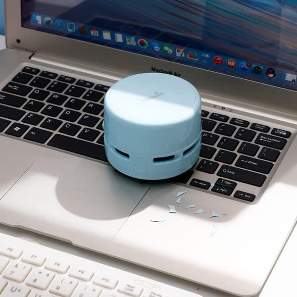 Mini skrivebordsstøvsuger trådløs batteridrift tastatur notebook computer ren