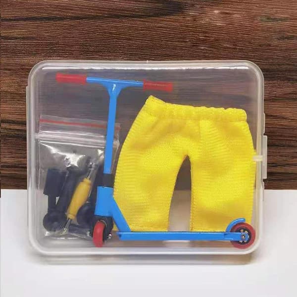 Alloy Finger Scooter Educational Mini Finger Scooter Toy Set Blå blue