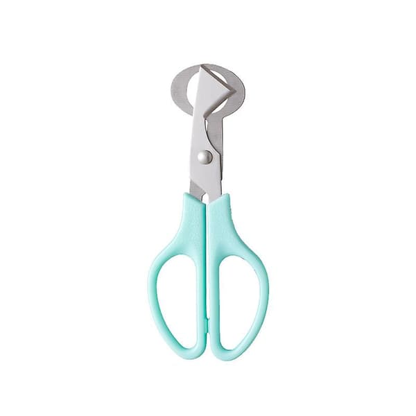 Rostfritt stål vakteläggsskärare Fågeläggssaxverktyg (blå) 2 stycken Blue