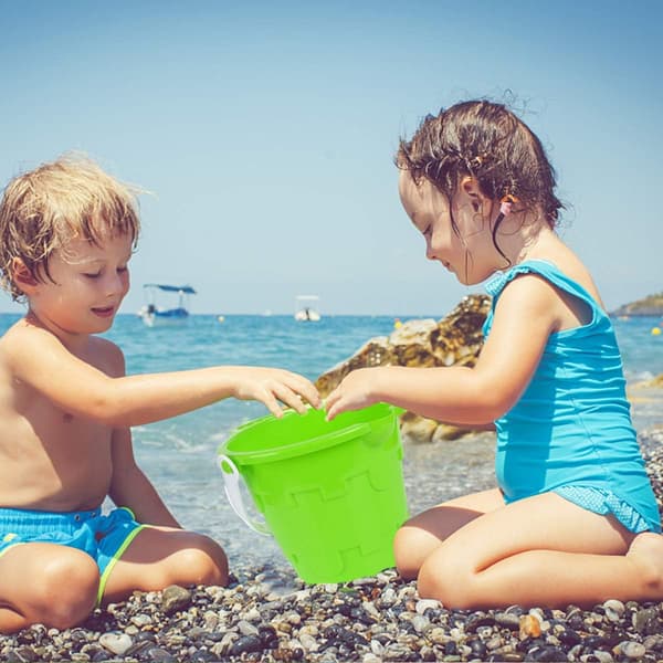 Slotsmodel Strandudstyr Sandspand Spand Strand Vand Pool Badelegetøj