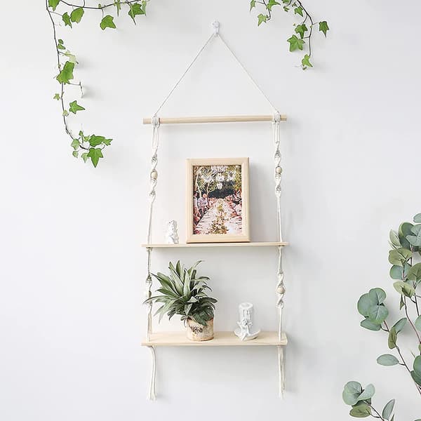 Boho Handvävd Gobeläng Väggdekor Hylla