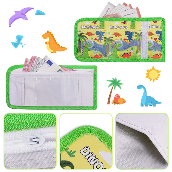 Stationery presentset, suddgummi, pennvässare, plånbok, linjal, penna, barnkalaspåsar, flickor och pojkar, Grön