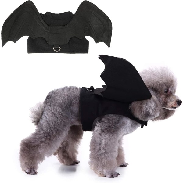 Halloween Bat Wings Husdjurskostymer för hundar Katter Halloween Party Medium m