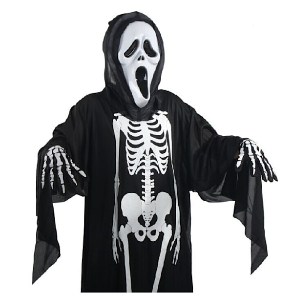 Halloween-kostymer för barn Zombie Horror Death Ghost Kläder Vampire Skelett Läskiga Kläder Kappa