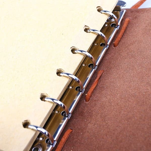 Journal reisedagbok anker ringperm snorbundet blank notatbok