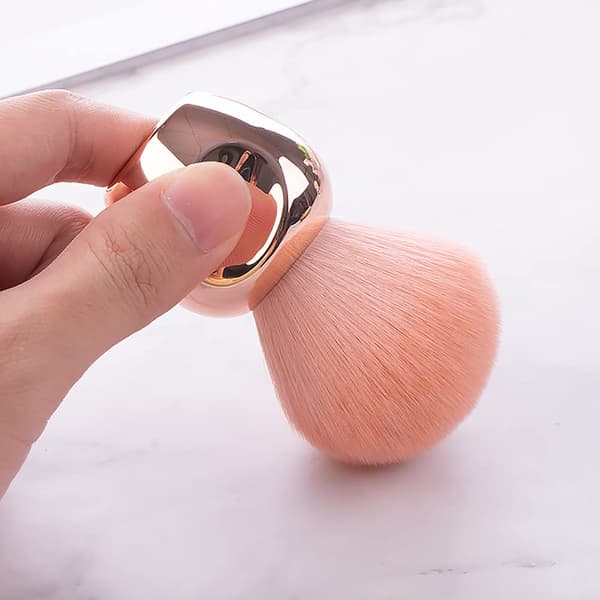 Neglestøvbørste Makeupfjernerbørste Neglekunstbørste til rengøring af negle 2 stk. pink+white
