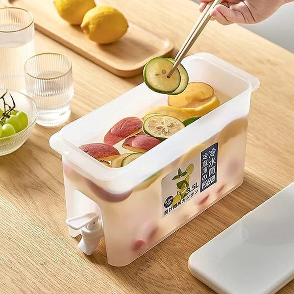 3,5L Drikkedispenser Melkedispenser Kjøleskap Vanndispenser Med Kran