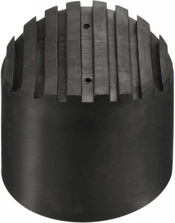 sourcing map Anti-Slip Stigefødder Måtte 64mm ID Gummi Rund Teleskopstige Tilbehør Sort 2Stk