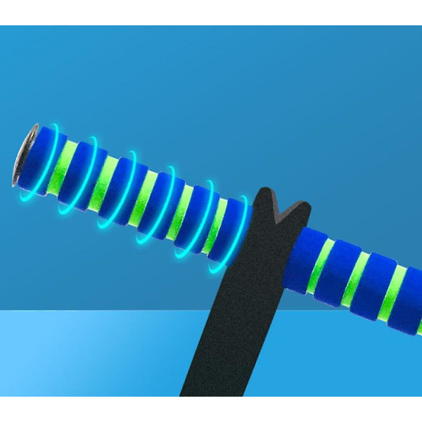 Hoppande grodträning hoppande stolpe utomhusleksak grodhoppningsutrustning (blå) Blue
