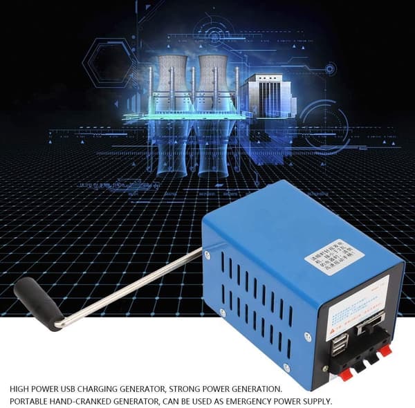 Håndsving USB-generator Bærbar håndsvinggenerator til nødsituationer, overlevelseseksperimenter, strømforsyning, camping, feltarbejde