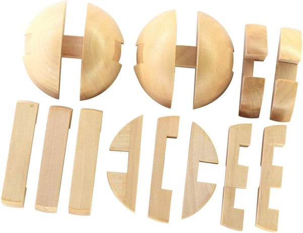 3D trepuslespill sammenbrudd, puslespill trefotball, trepuslespill magi