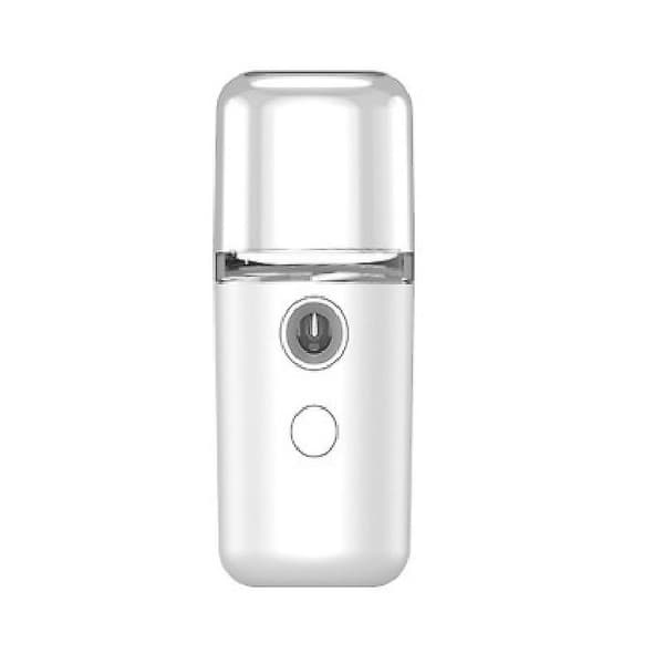 Bærbar USB-lading mini nano spray ansiktshudpleieforstøver (hvit) White