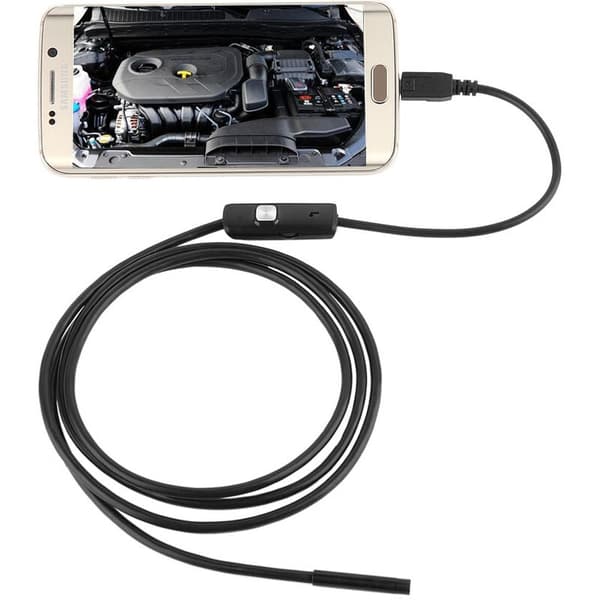 5,5 mm til 2 m blød ledning USB-endoskop, HD-kamera 2 i 1 USB-inspektionsboroskopkamera til Android