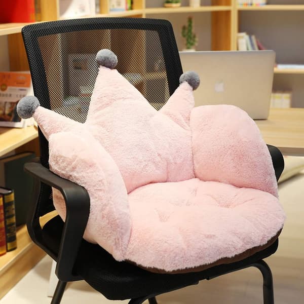 Husholdningsryglæn støttepude doven sofapude (pink) 1 stk pink