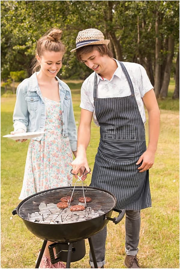 3 STK Ekstra lange saksetenger i rustfritt stål med komfortabelt håndtak for grilling