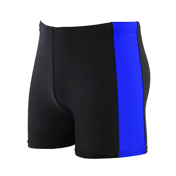 Vuxna herrars badbyxor färgmatchning varm källa semester strandshorts (blå) Blue