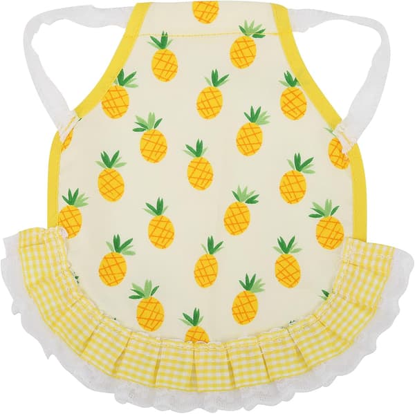 Elastisk kyllingsele, pustende blondehønekjole til kyllinger, ender, gjess (ananas)