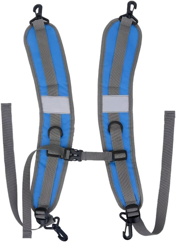 Ryggsekkstropper, justerbar vanntett nylon erstatningsskulderrem (blå) blue