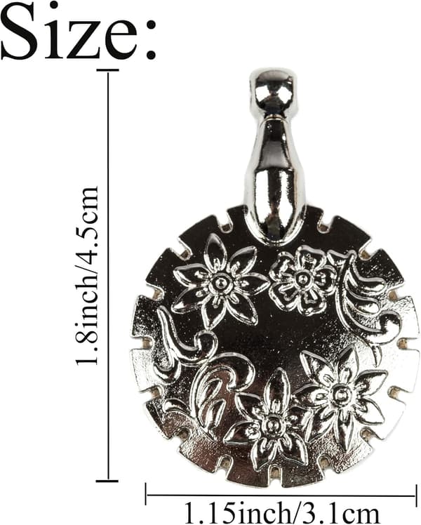 2 stk. garnkutteranheng, trådkutteranheng i metall for DIY-syverktøy (sølv) Silver