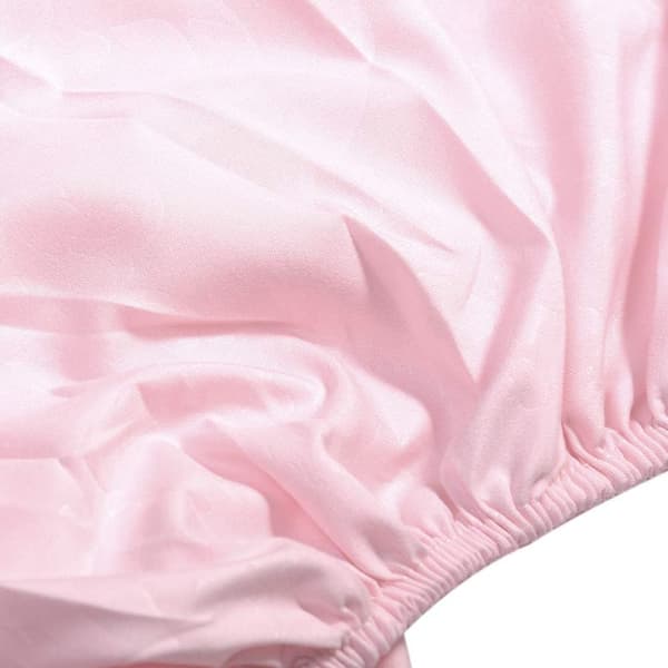 Massagebordslakan, skönhetssängsöverdrag med ansiktshål, elastisk snörkant (rosa) pink