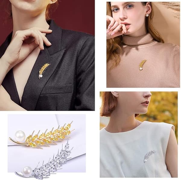 Kvinders elegante broche, søde dyrebroche til bryllupsfest, kontordame