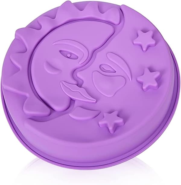 Silikon kakeform Sol Måne Silikon Kakeform Non-Stick Rund Kakebakeform