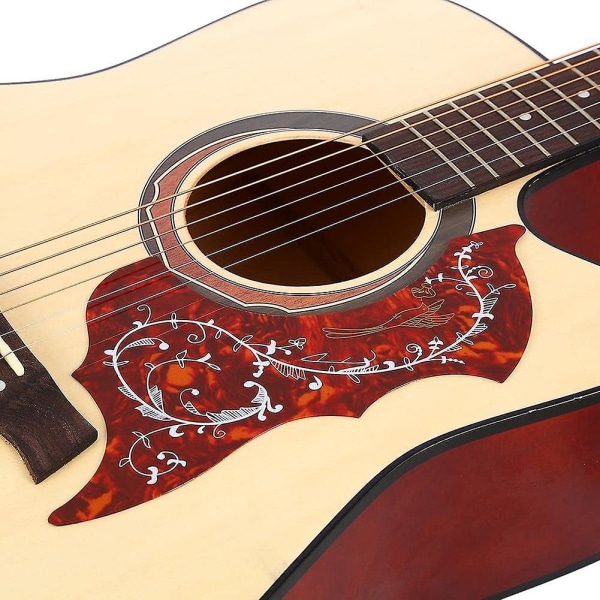 2 st akustisk gitarr plektrumskydd reptålig mjuk självhäftande för 41\" gitarrdelar