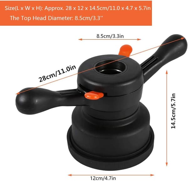Snabbvingmutter hjulbalanseringsverktyg för däckbytare (40mm/4mm) 4mm