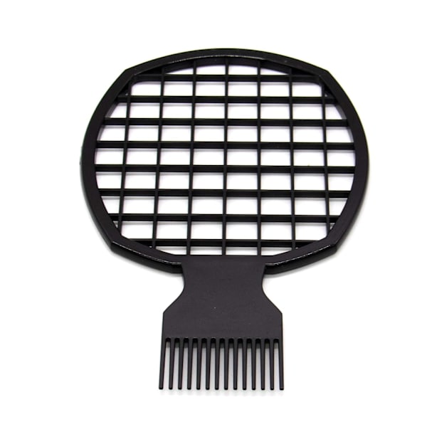 Svart plast hårspiral kam naturlig lockig twist hårborste (Twist Comb)
