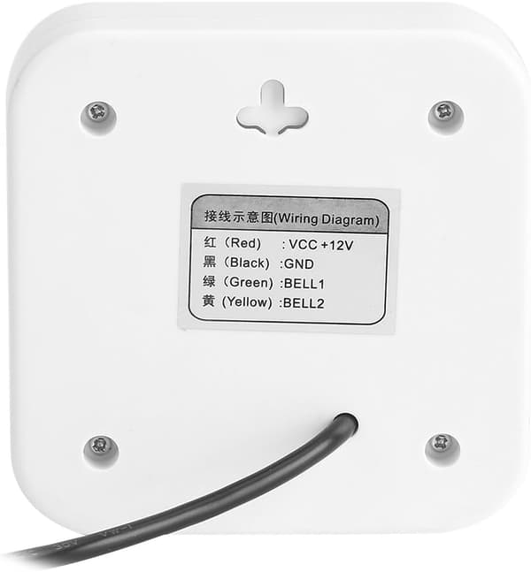 Hushållselektronisk extern dörrklocka 12V (vit)