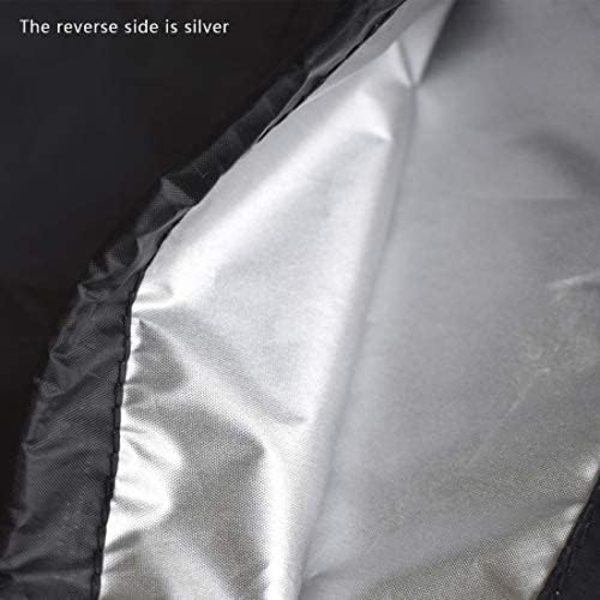 3-sits 220 x 125 x 170 cm Oxford Swing Cover UV-skydd Utomhusskydd (Svart)