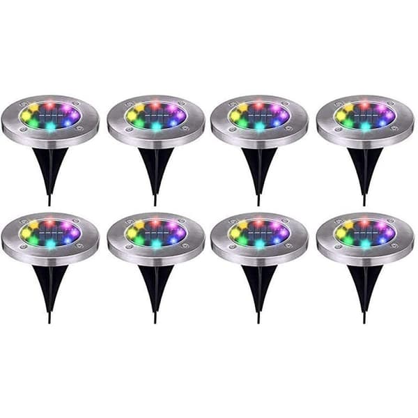 5W färgad 4-pack LED sollampa för trädgård, villa, vardagsrum och barnrum