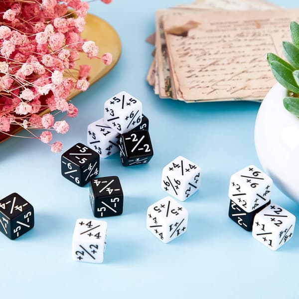 48 terninger tællere token terninger loyalitet terninger D6 terninger kube kompatibel med MTG