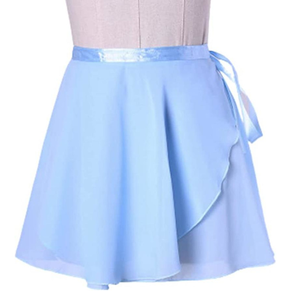 Balett Chiffon Balett Träningsdansklänning Vuxen Dans Träningsklänning (blå,L) Blue l