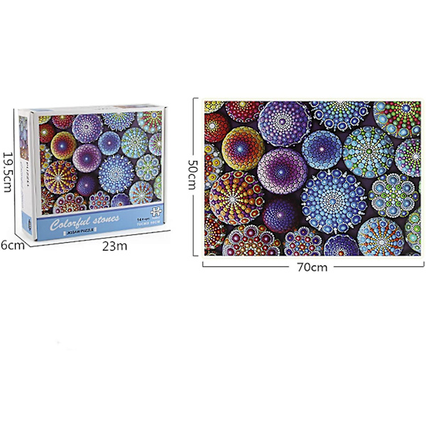 Mandala Flygplan Pussel, Blomma Fritid Underhållning Pussel 1000 Pcs