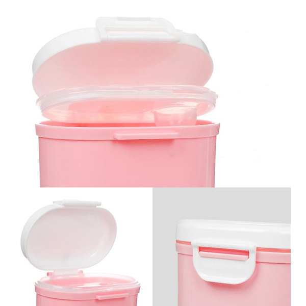 Baby formula dispenser Lufttät förvaringsbox behållare Snackkopp (S-rosa) pink