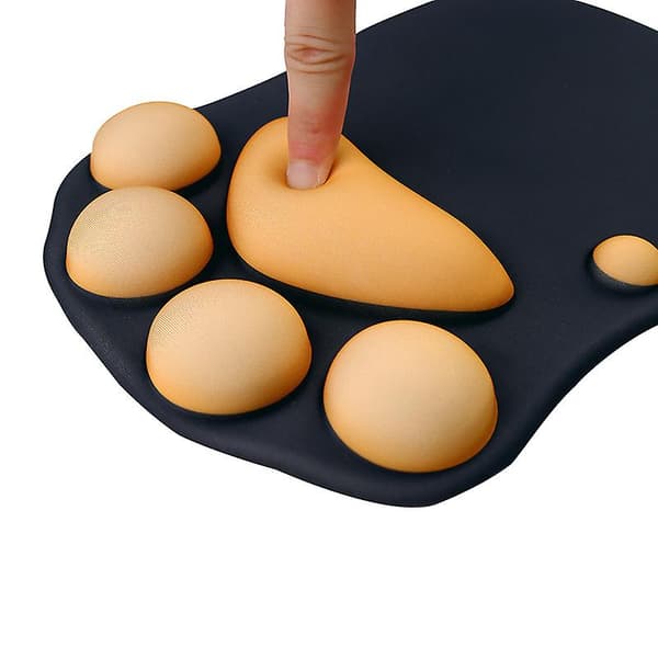 3D Delikat Textur Silikon handledsstöd Musmatta Anti-Slip Bas (blå) Light blue