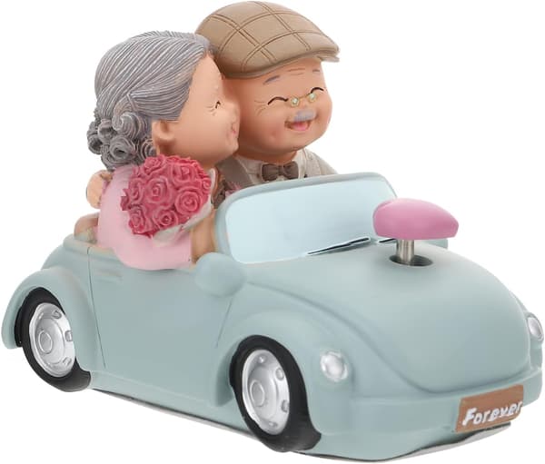 Gamle Par Statuer Besteforeldre Foreldre Bryllupsdag Valentinsdagsgave