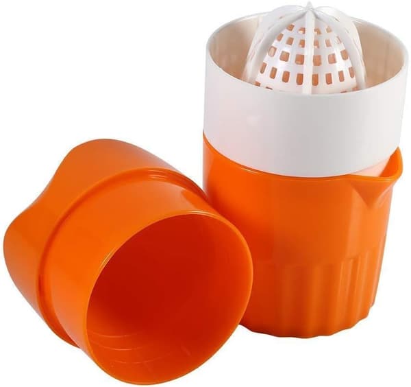 Citruspress Handpress Bärbar Orange (Färg: Orange och Vit)