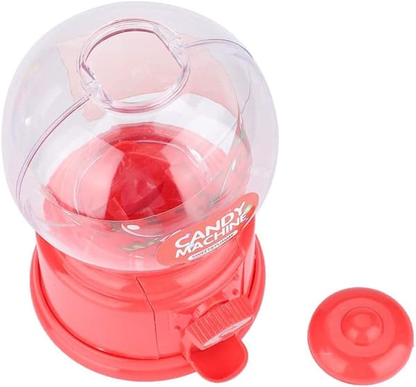 Barn Godisautomat Plast Mini Spargris Dispenser Barn Present (Röd) Red