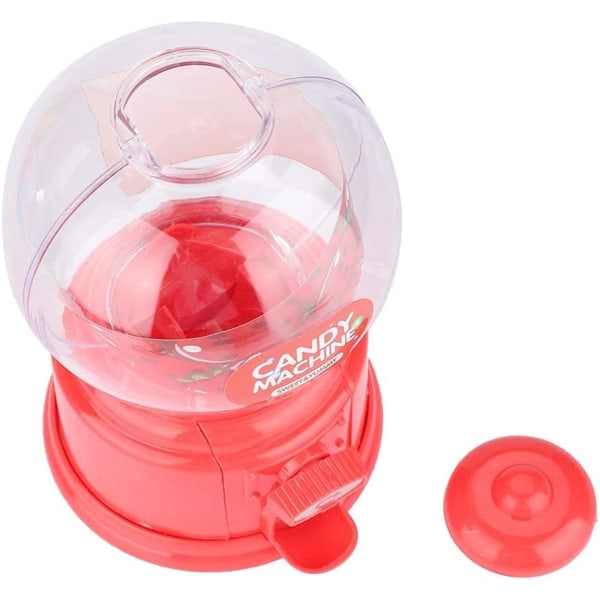 Barngodismaskin Plast Mini spargris Dispenser Barnpresent (röd) Red