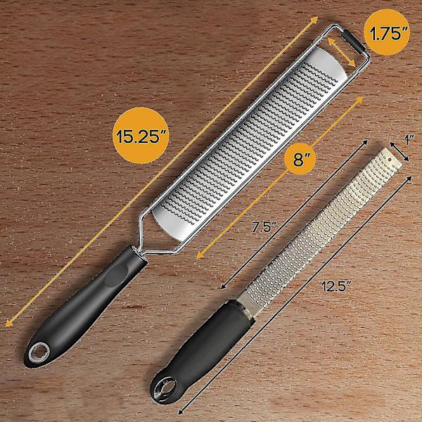 Premium Zester Rivjärn med Perfekt Vinklade Tänder ~ Idealisk för Citrusfrukter