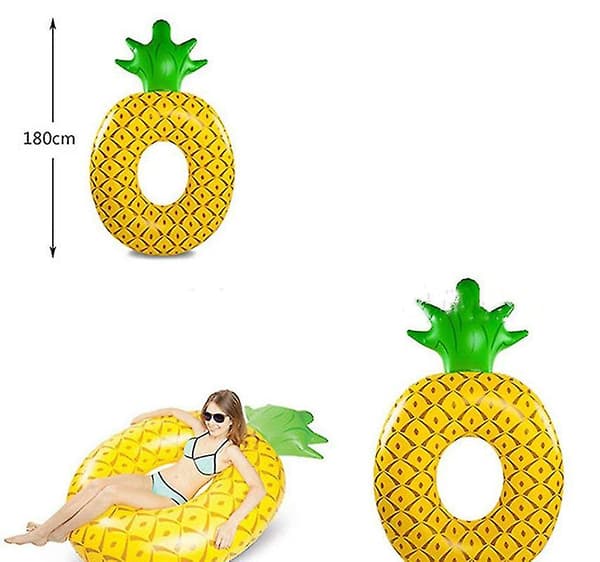 Ananas oppustelig svømmering Voksen flydende liggestol/pool-liggestol