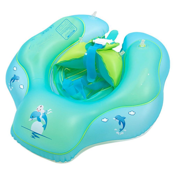 Baby uppblåsbar simring uppblåsbar midjering för barn 2-6 år (blå, XL) xl