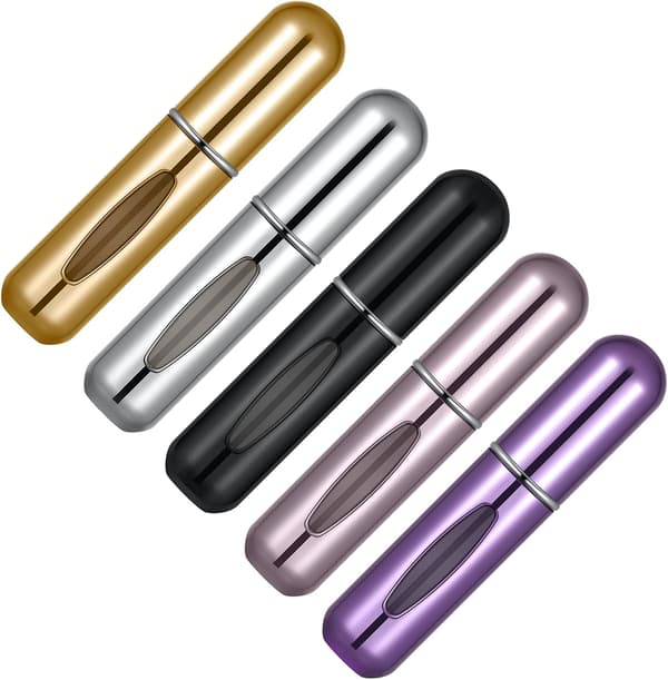 Bærbar Mini Genopfyldelig Parfume Atomizer Flaske Atomizer Rejsestørrelse Sprayflasker Tilbehør 5 sæt à 5 ml