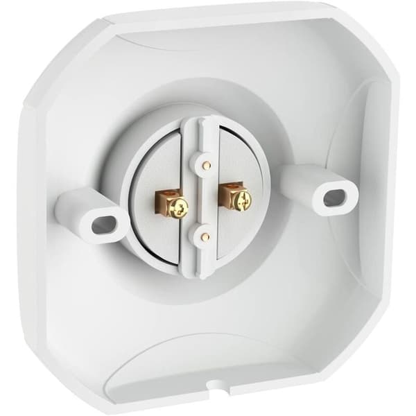 Sats med 4 fyrkantiga E27 skruvbaser, ytmontering, E27 LED-lamphållare, E27-hållare i keramik och plastbas för vardagsrum, sovrum