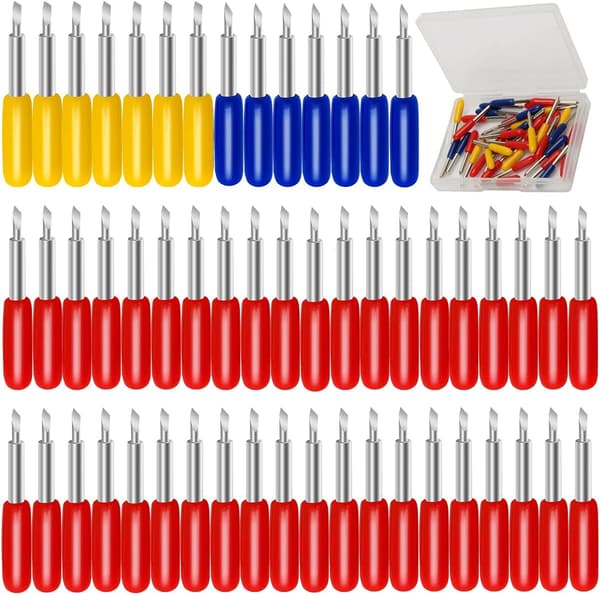 20-pack tillbehör för Cricut, 10P 45° blad, 5P 30°C ersättningsblad för Cricut Expression 5P 60° blad