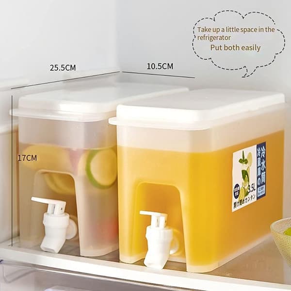 3,5L Drikkedispenser Melkedispenser Kjøleskap Vanndispenser Med Kran
