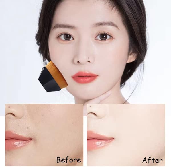 Sminkborste för makeup, för att blanda makeupvätska